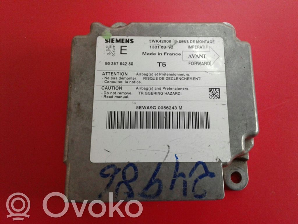 Peugeot 307 Airbag control unit/module 