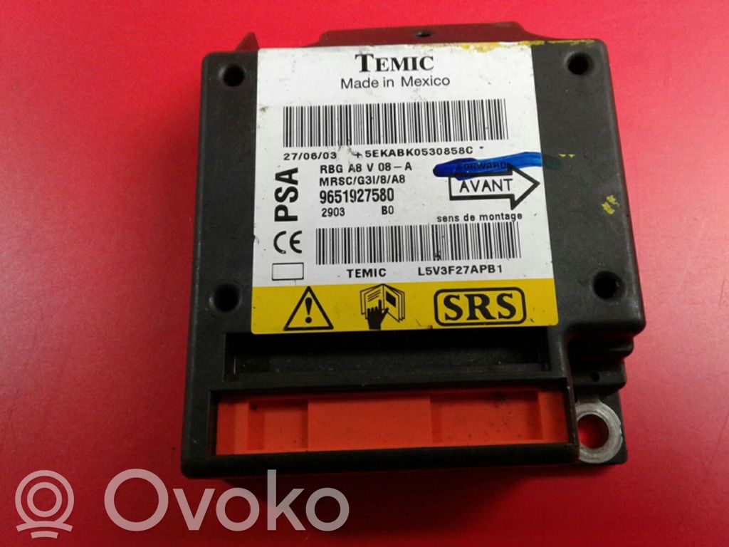 Airbag control unit/module   9651927580
