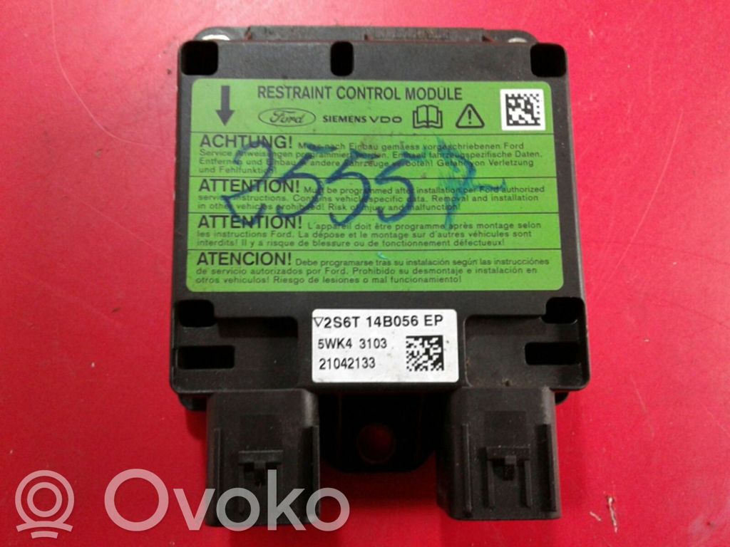 Airbag control unit/module   2S6T,14B056,EP
