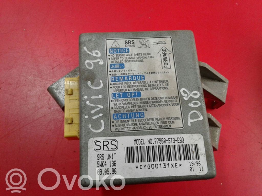 Airbag control unit/module   77960ST3E83