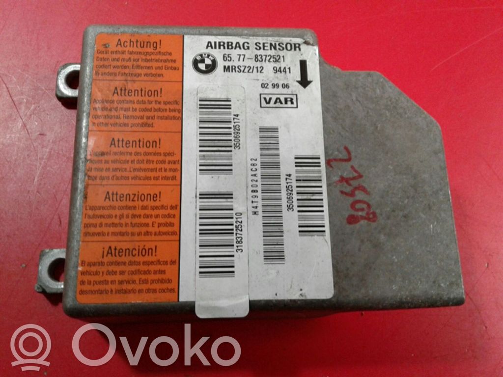 Airbag control unit/module   65778372521