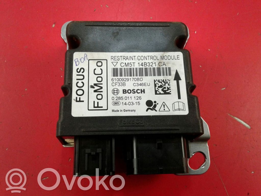 Unidad de control/módulo del Airbag   0285011126,011,285,CM5T14B321CA