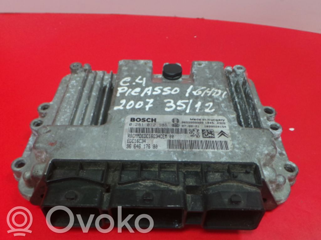 Engine control unit/module   012,281,9664617680,BOSCH,EDC16C34