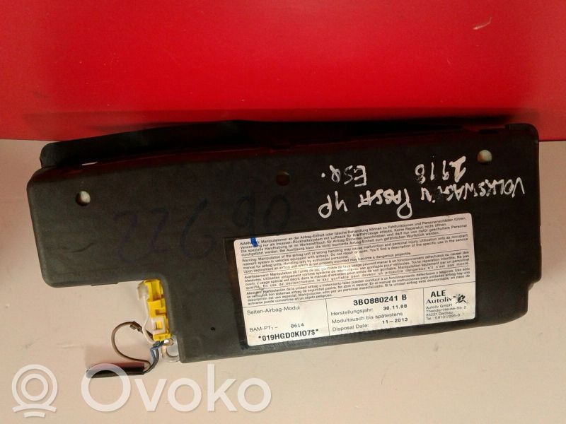 Volkswagen PASSAT B5.5 Sēdekļa drošības spilvens 