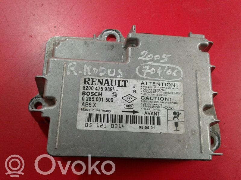 Renault Modus Airbag control unit/module 