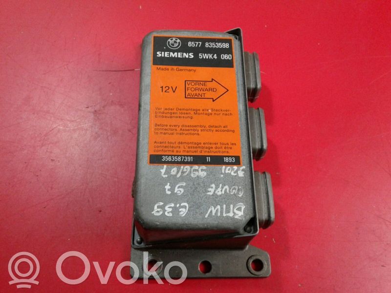 BMW 3 E36 Unitate/modul de comandă airbaguri 