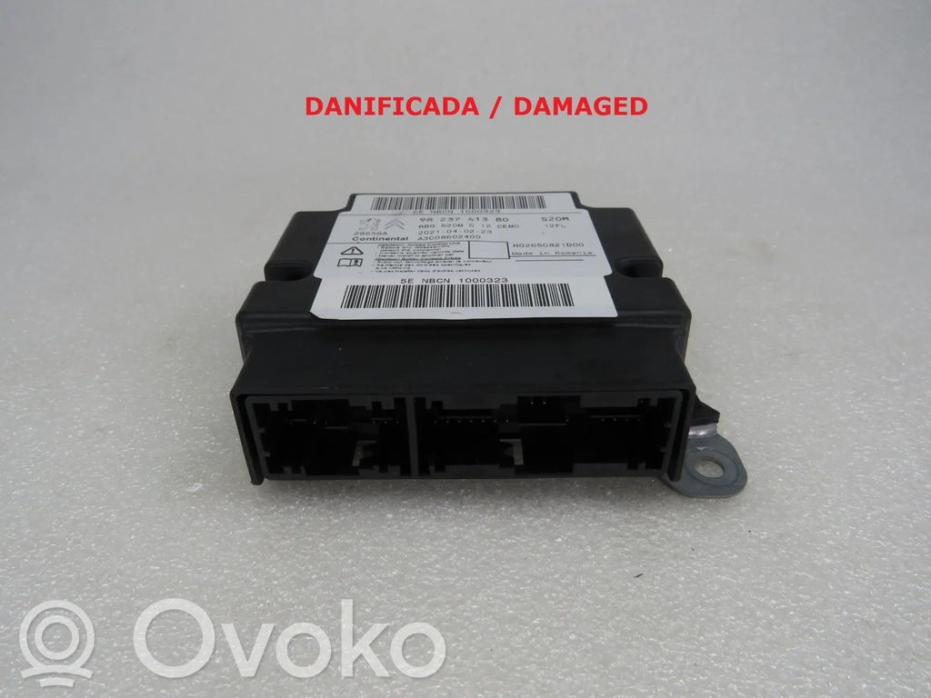 Peugeot 208 II Gaisa spilvenu vadības bloks 