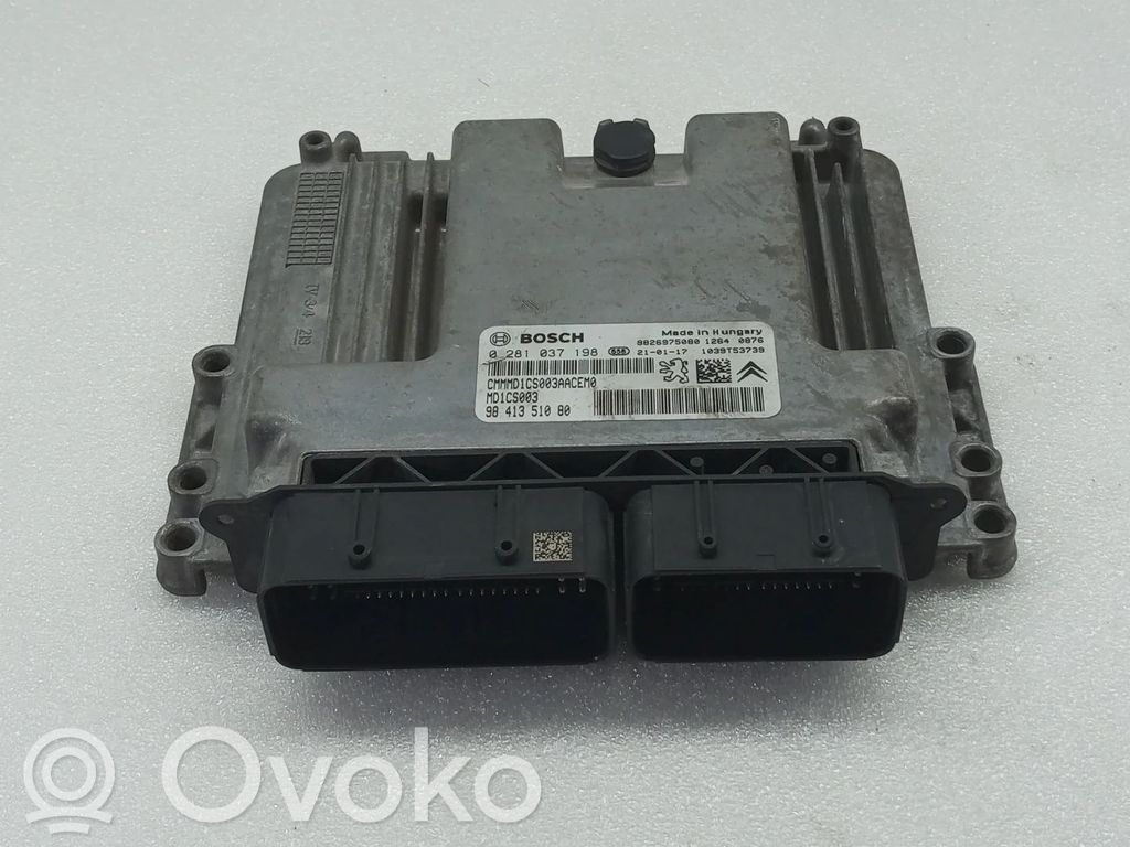 Engine control unit/module   0281037198,1039T53739,9826975080