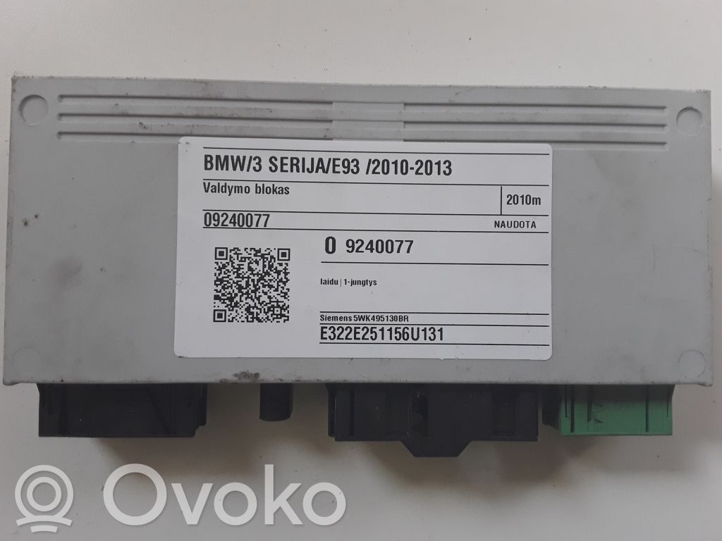 Other control units/modules   09240077