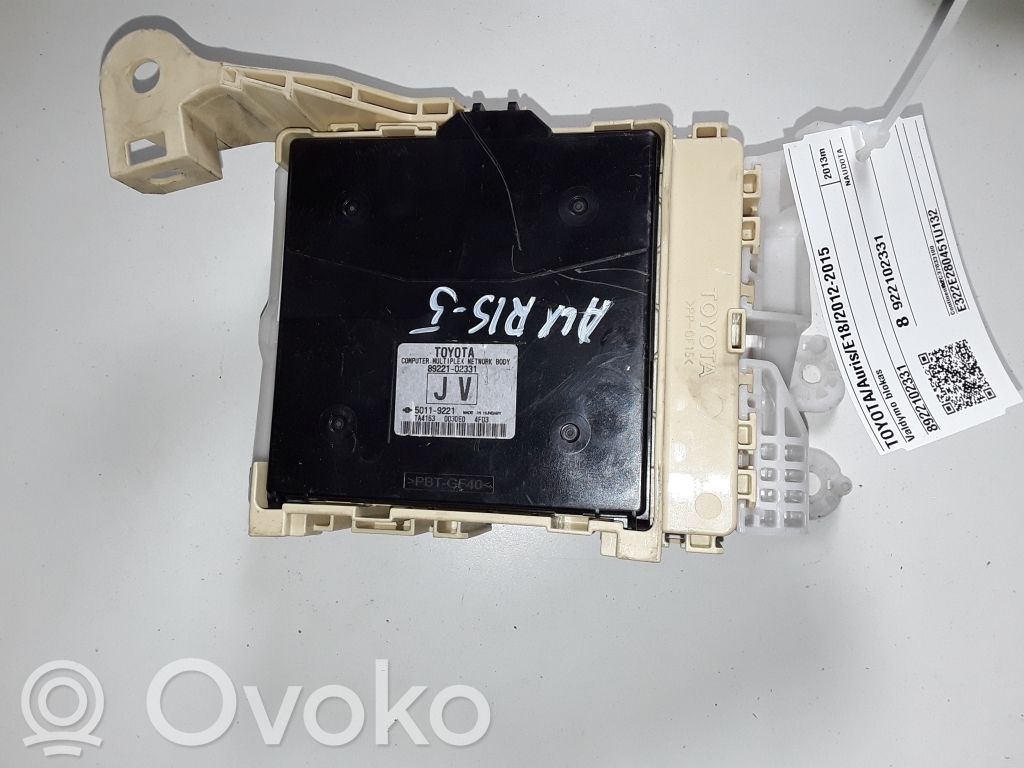 Toyota Auris E180 Muut ohjainlaitteet/moduulit 
