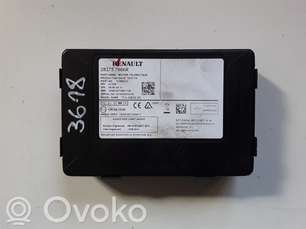 Renault Megane IV GPS navigation control unit/module 
