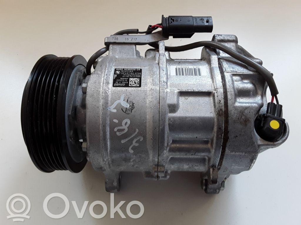 BMW 3 F30 F35 F31 Kompresor / Sprężarka klimatyzacji A/C 