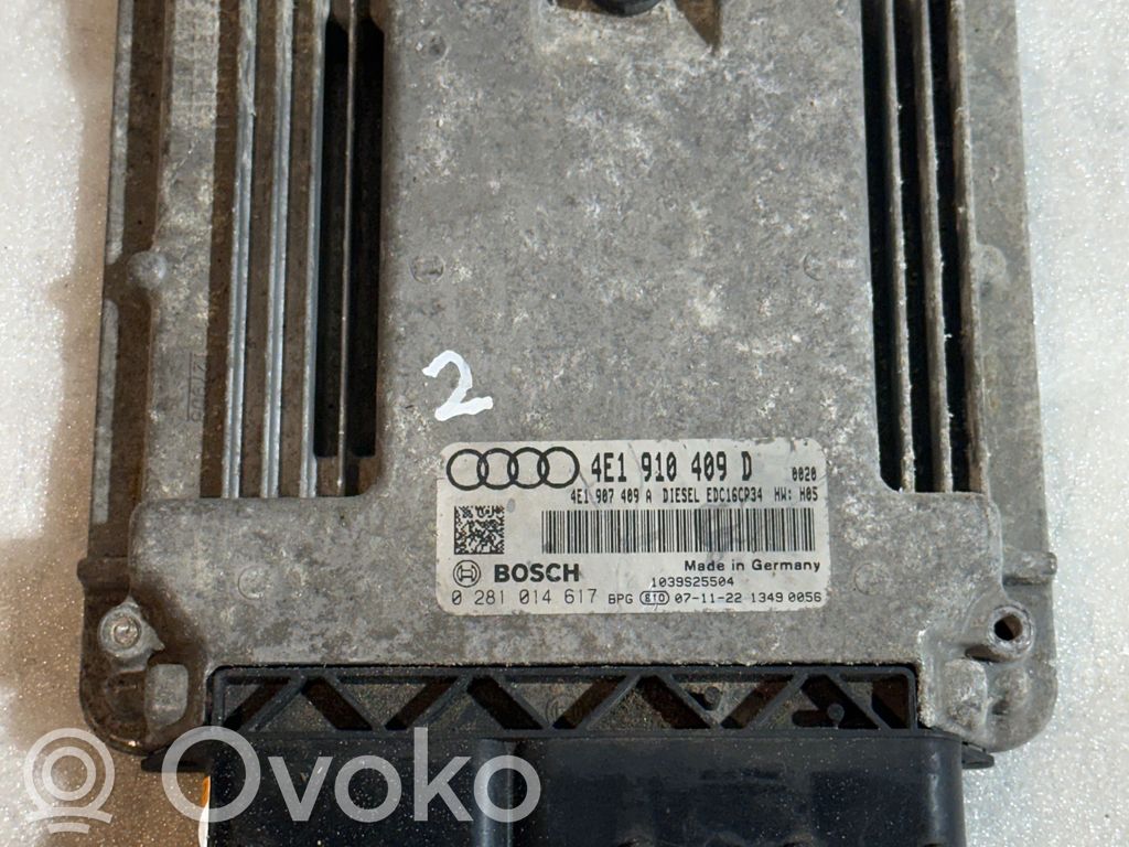 Audi A8 S8 D3 4E Engine control unit/module ECU 