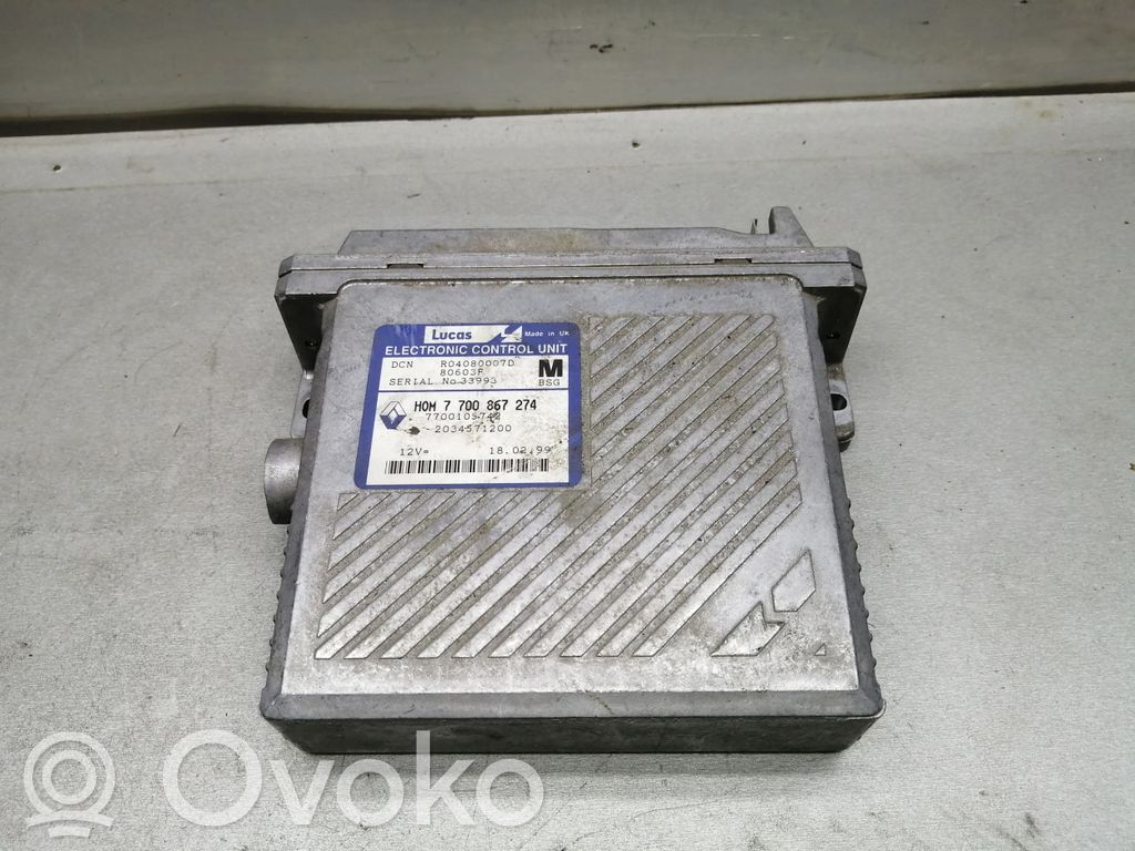 Engine control unit/module   7700867274,7700105742