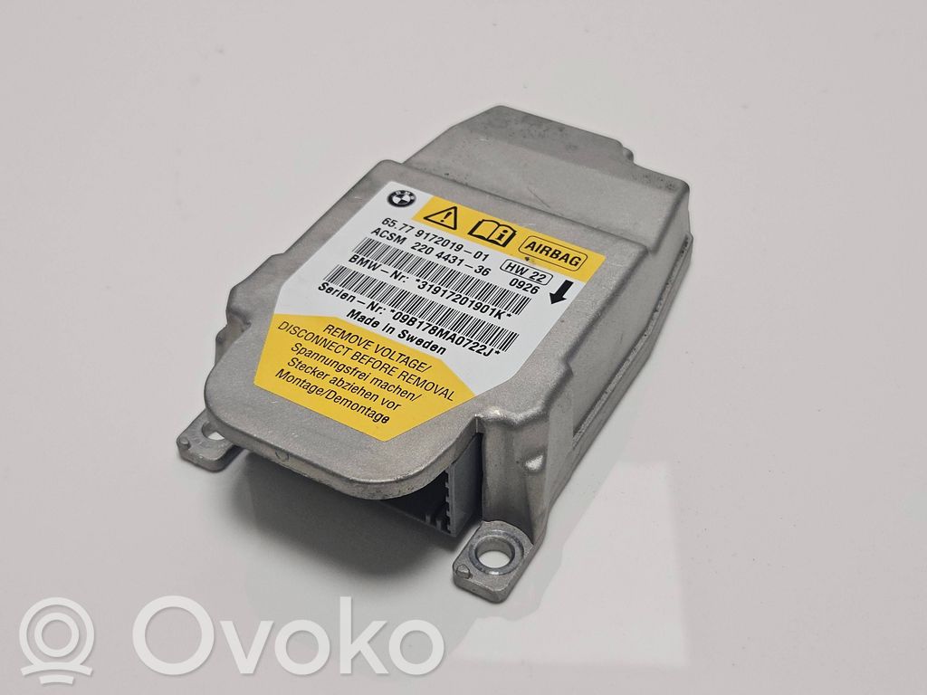 Airbag control unit/module   9172019,220443136,31917201901K