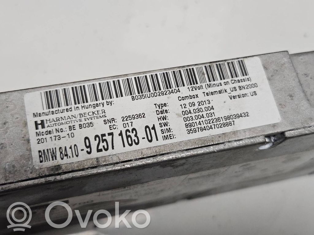 BMW X6 M Unidad de control/módulo de bluetooth 