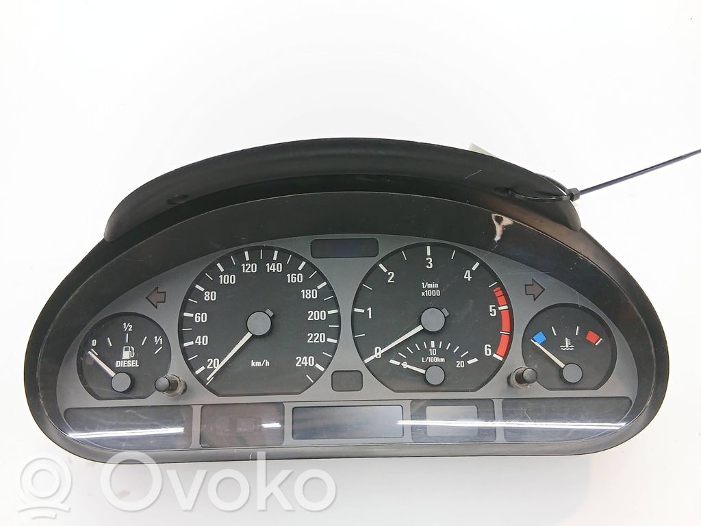 BMW 3 E46 Spidometrs (instrumentu panelī) 
