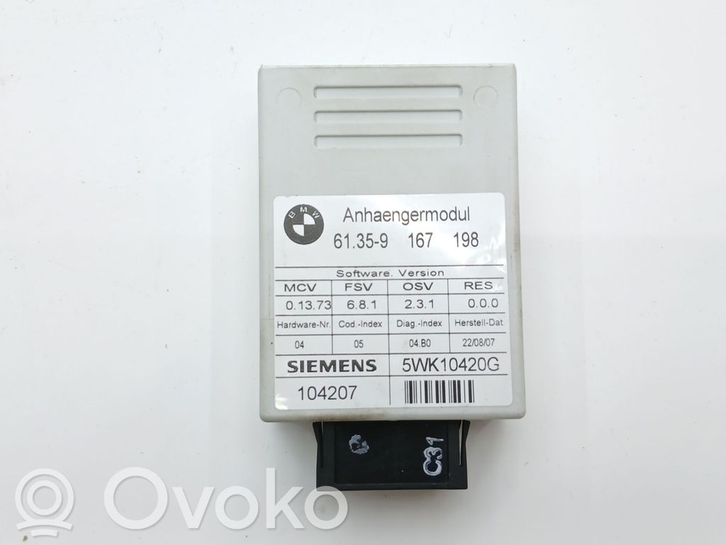 BMW 3 E90 E91 Tow bar trailer control unit/module 