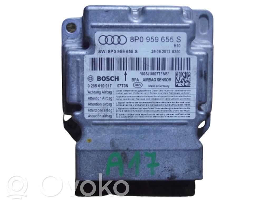Audi A3 S3 8P Airbag control unit/module 