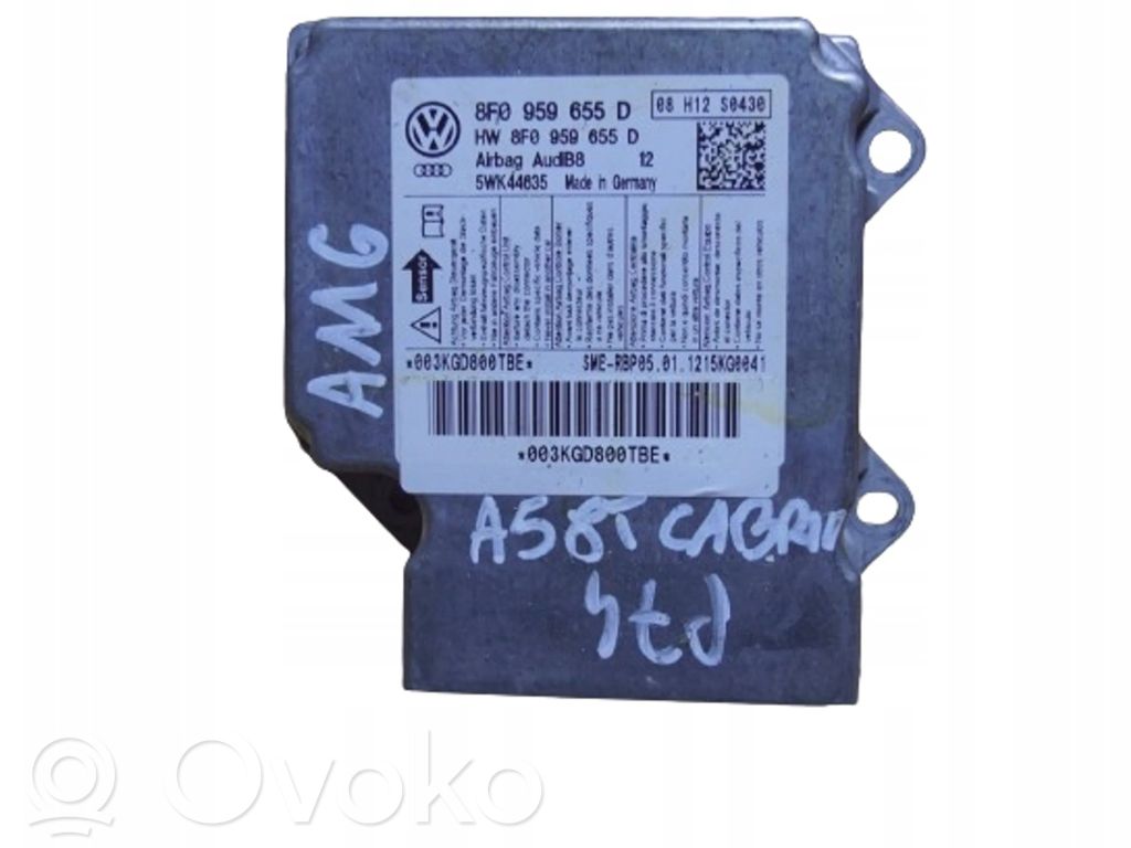 Audi A5 8T 8F Airbag control unit/module 
