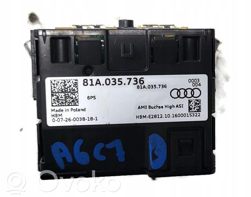 Enchufe conector USB   81A035736,81A035736