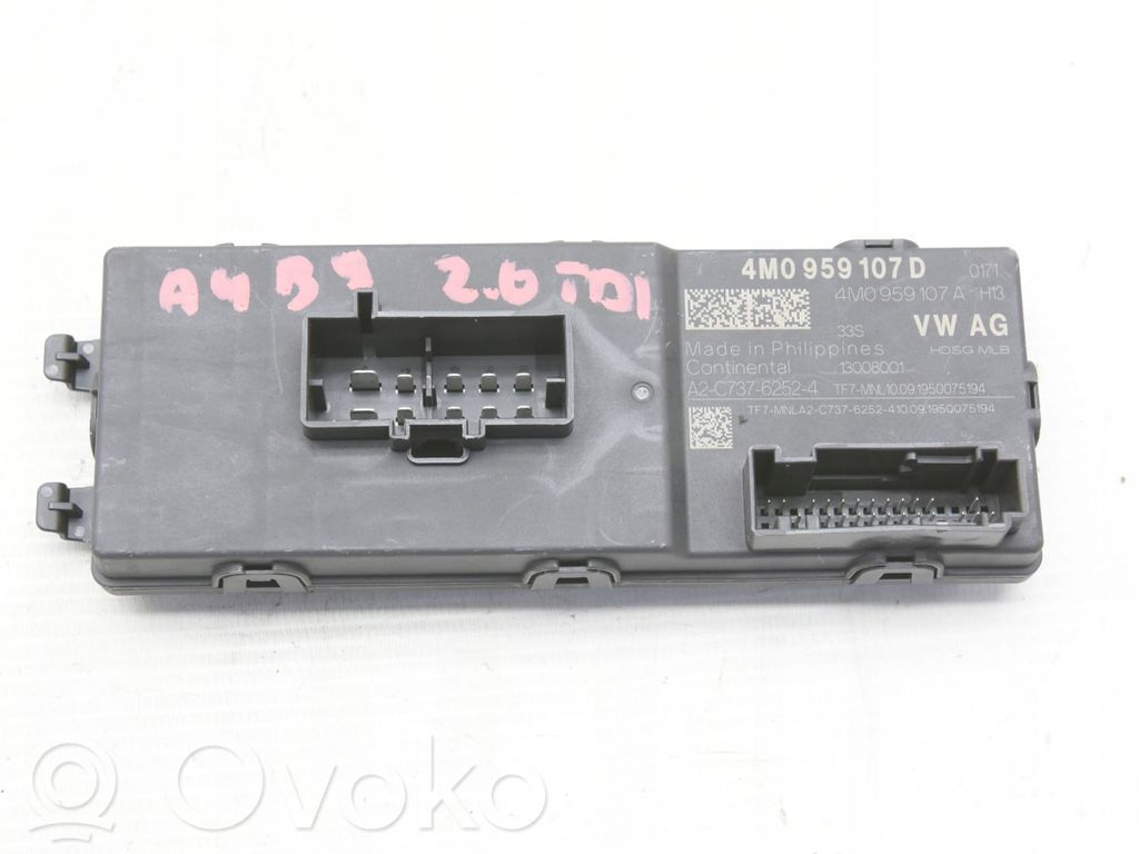Audi A6 S6 C8 4K Tailgate/trunk control unit/module 