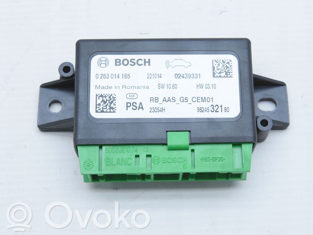 Sterownik / Moduł parkowania PDC   9824532180,1499CCM,9824532180ORG,DV5RU