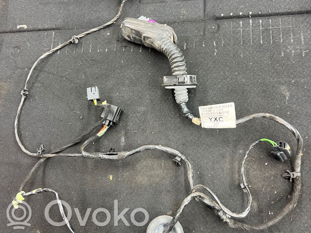Opel Astra J Cableado de puerta trasera 