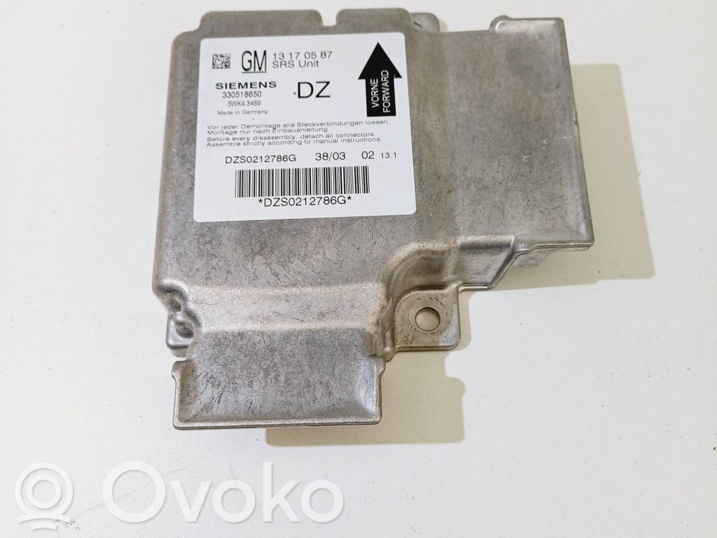 Opel Vectra C Airbag control unit/module 