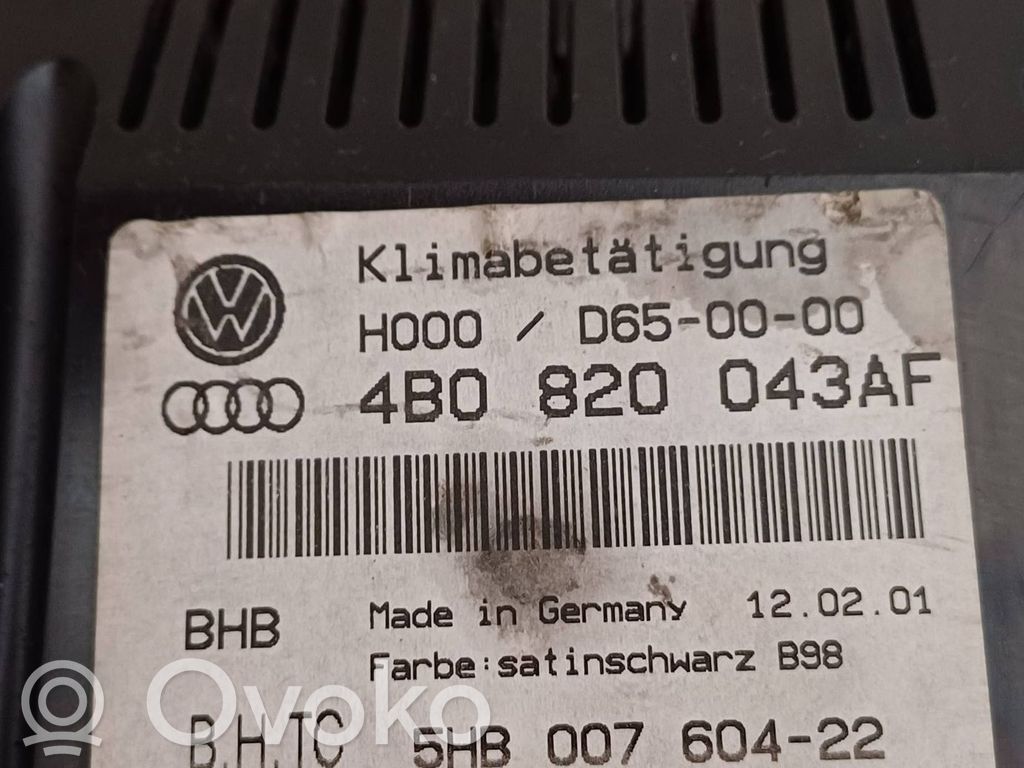 Audi A6 S6 C5 4B Climate control unit 
