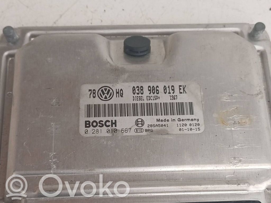 Engine control unit/module   038906019EK,0281011667