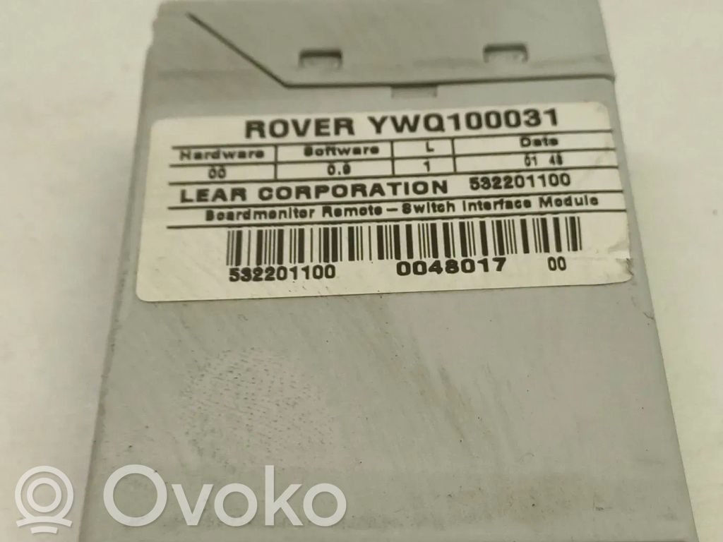 Other control units/modules   YWQ100031,532201100,0048017