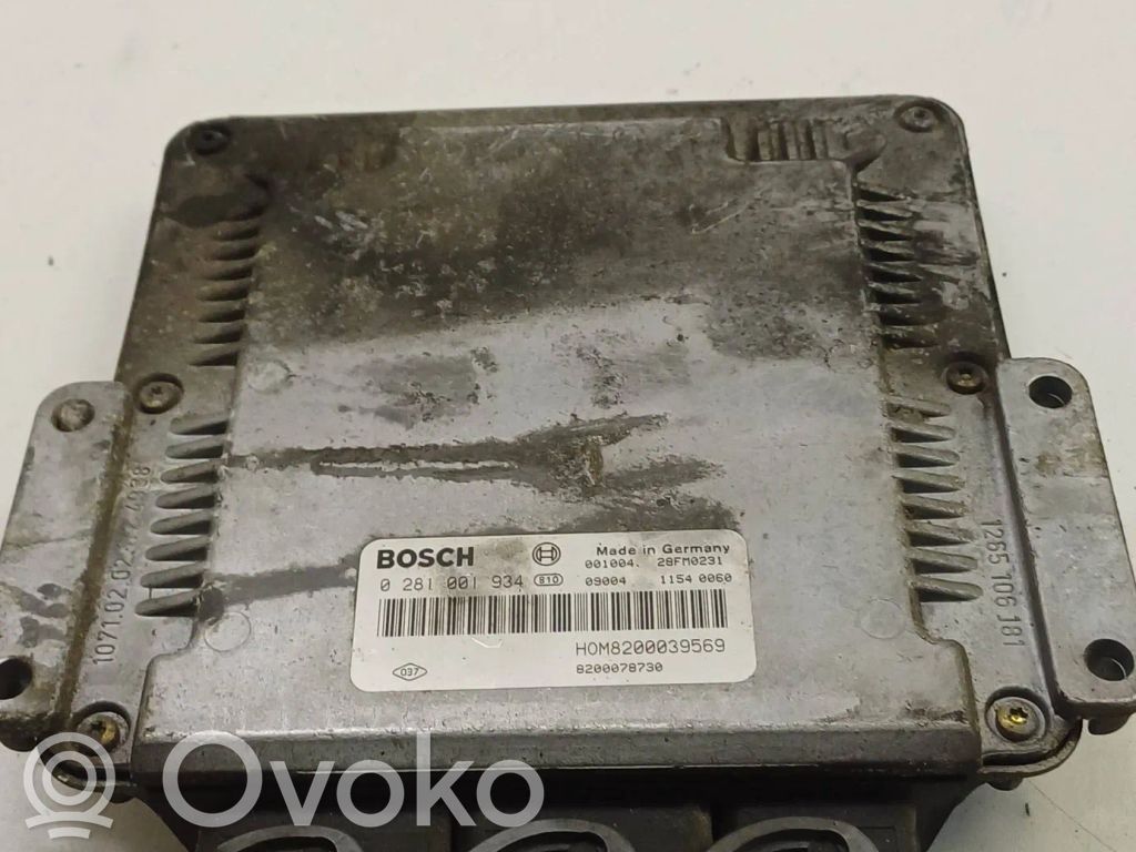 Engine control unit/module   8200078730,0281001934,H08200039569