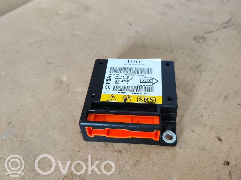 Airbag control unit/module   9651927580,L5V4C20C9W7