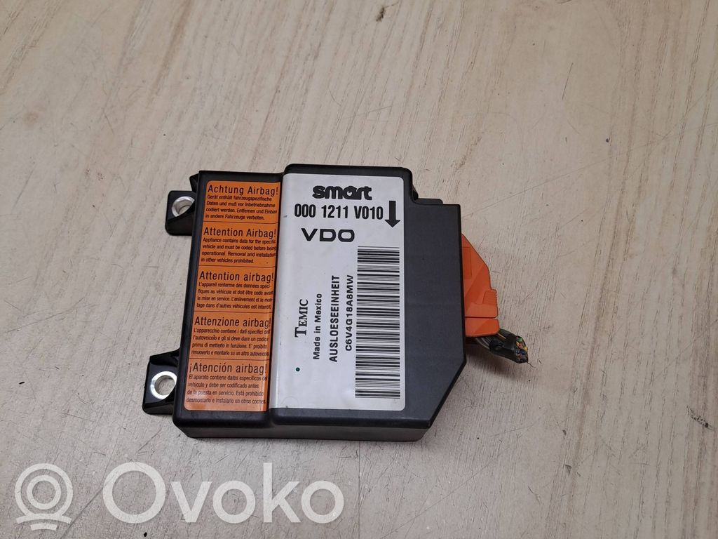 Smart ForTwo I Airbag control unit/module 