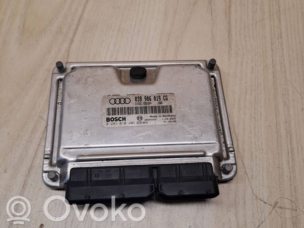 Engine control unit/module   038906019CG,28SA5037,0281010406