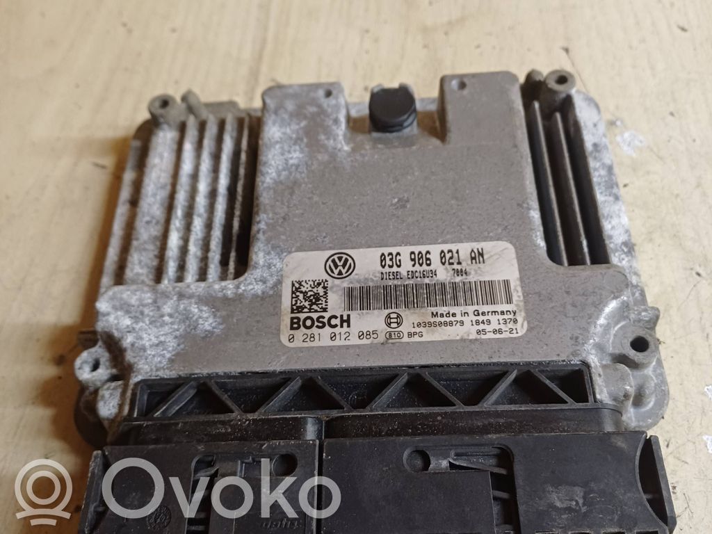 Engine control unit/module   03G906021AN,1039S08879,0281012085