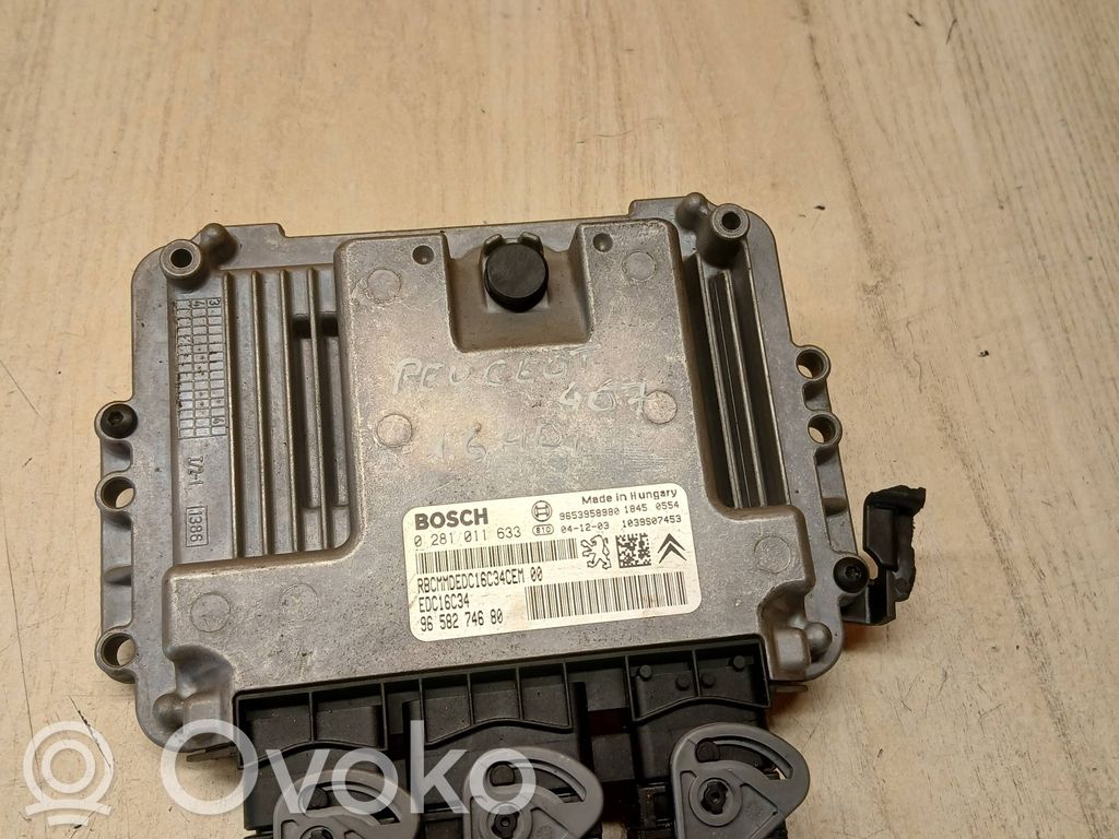 Engine control unit/module   9653958980,9658274680,0281011633