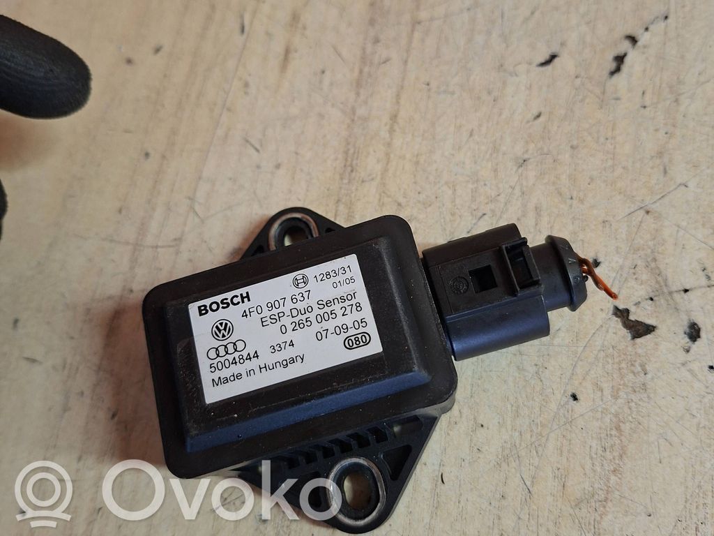 Audi A6 S6 C6 4F ESP Drehratensensor Querbeschleunigungssensor 