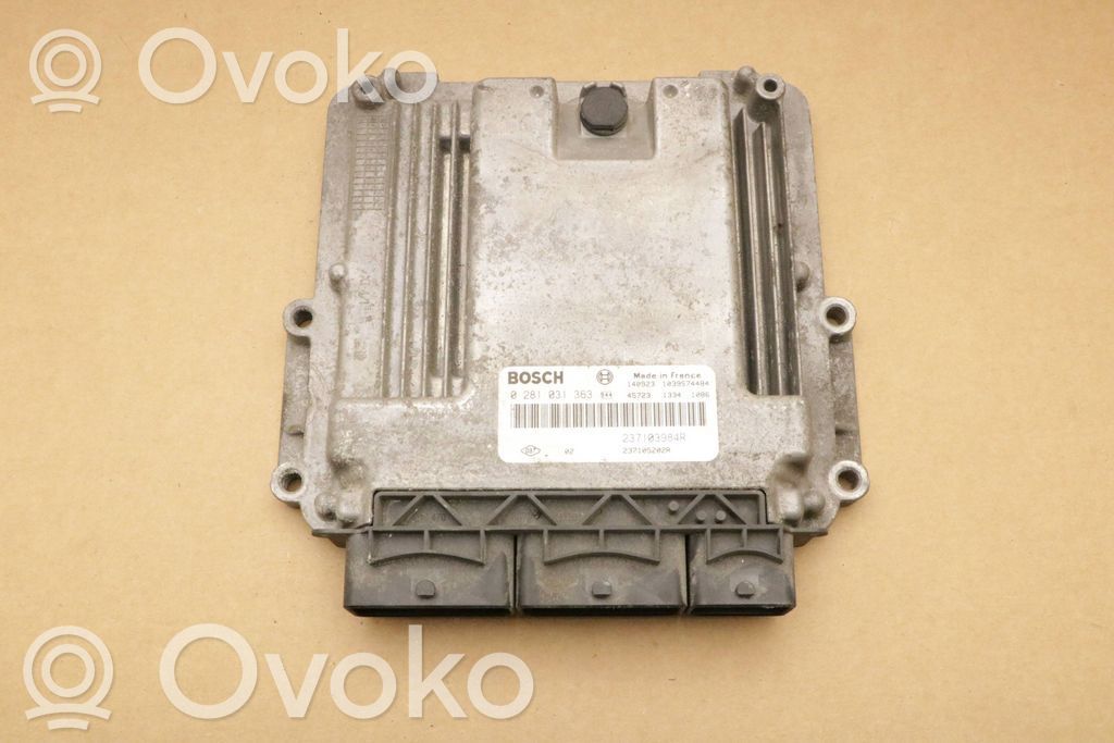 Engine control unit/module   0281031363,237103984R,237103984R