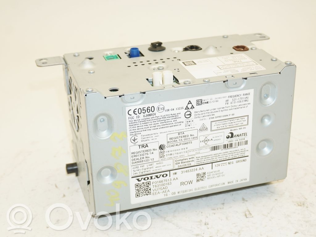 Volvo S90, V90 Radio/CD/DVD/GPS head unit 