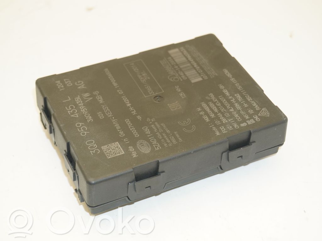 Skoda Superb B8 (3V) Keyless (KESSY) go control unit/module 