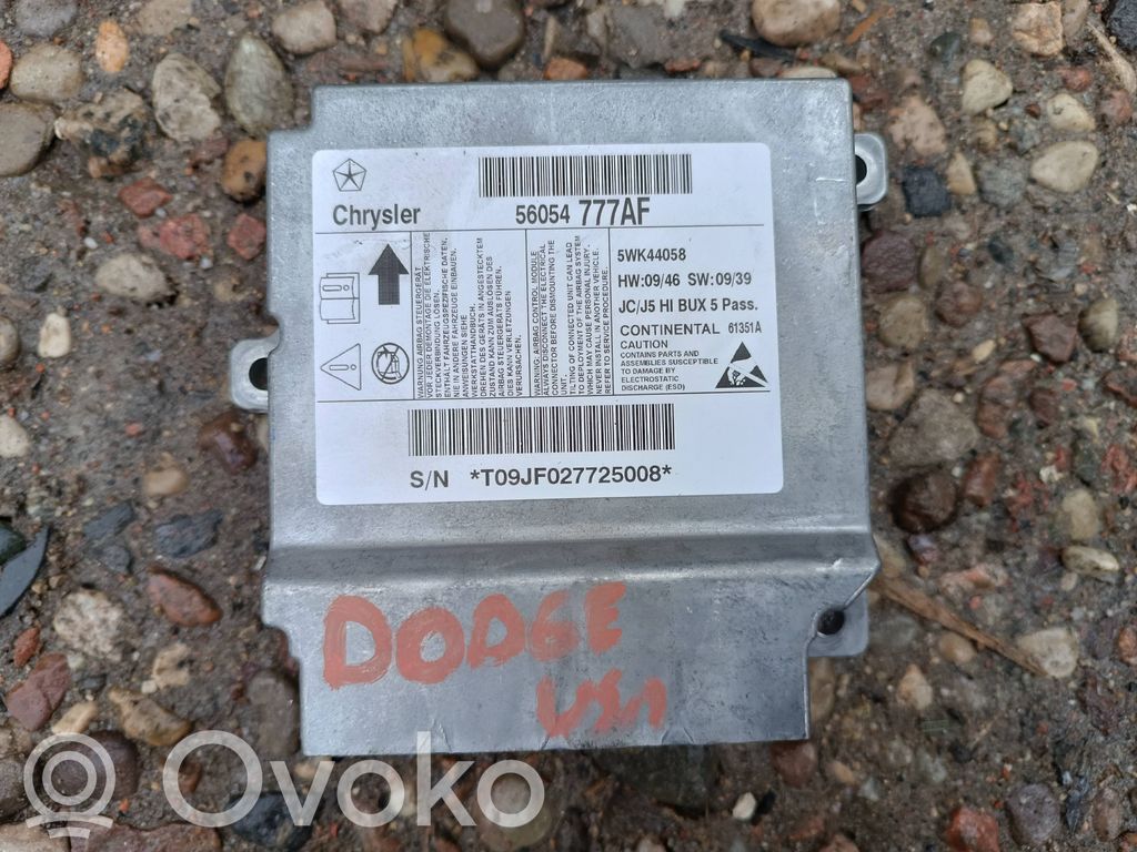 Dodge Journey Sterownik / Moduł Airbag 
