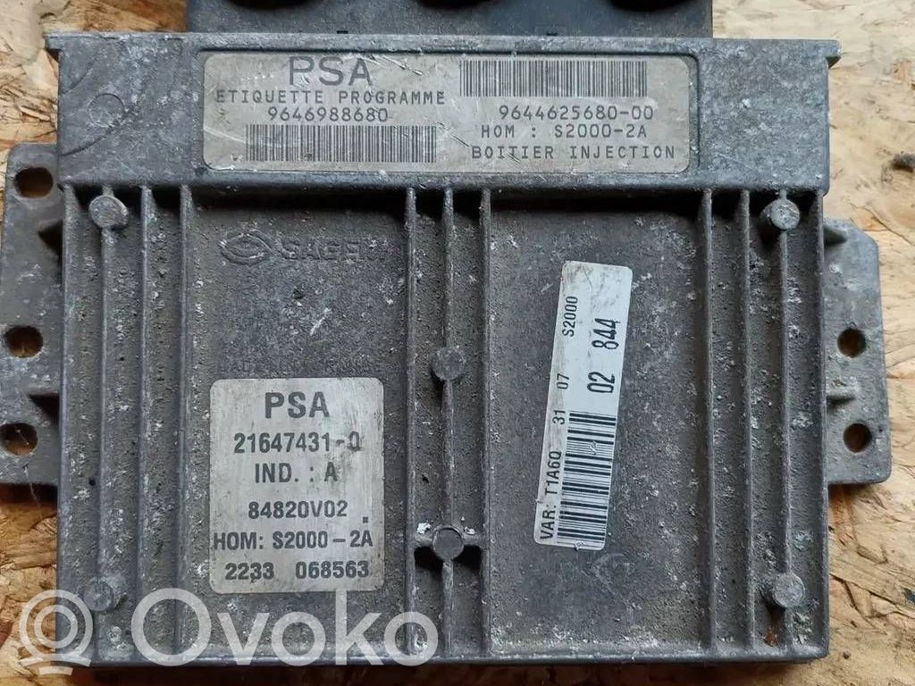 Peugeot 206 Engine control unit/module 