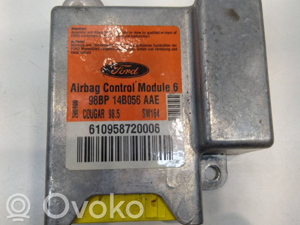 Airbag control unit/module   98BP14B056AAE,610958720006