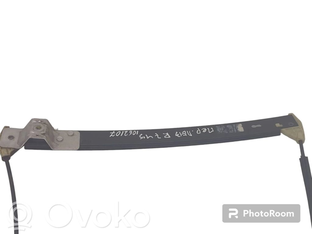 Mechanizm podnoszenia szyby tylnej bez silnika   8E0837461A,8E0837461B,104931105