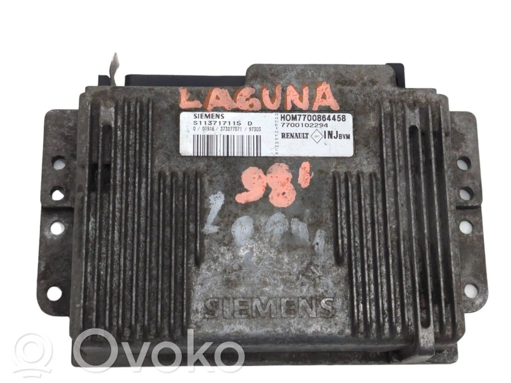 Engine control unit/module ECU   7700864458,S113717115D,7700102294