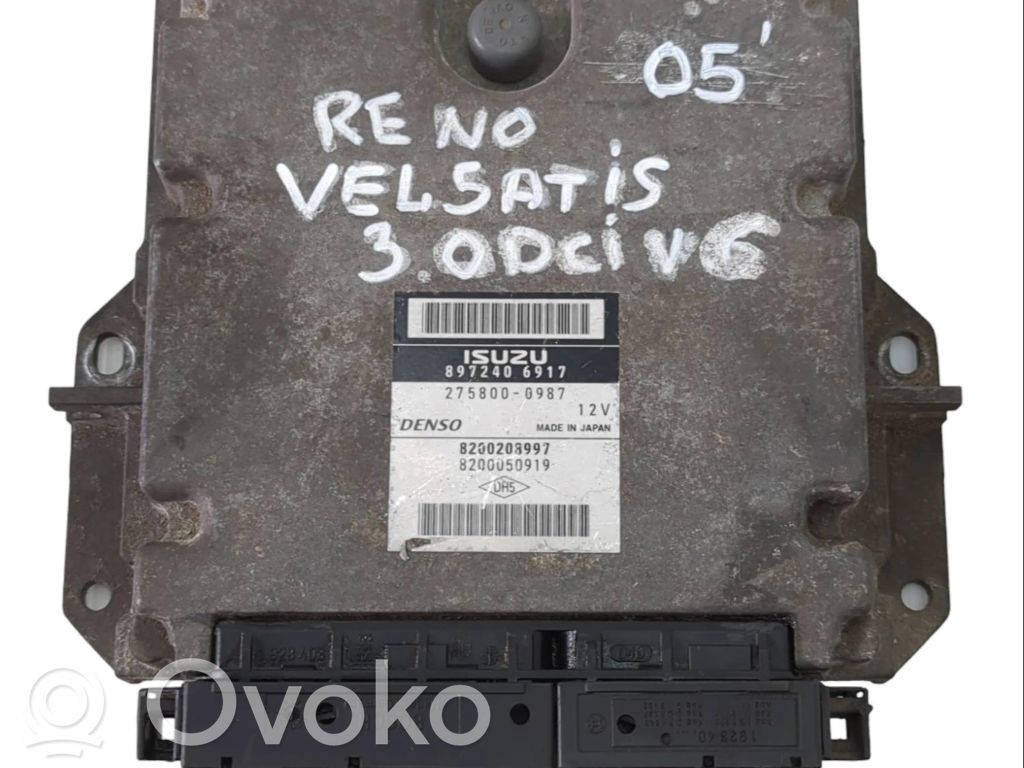 Renault Vel Satis Engine control unit/module 