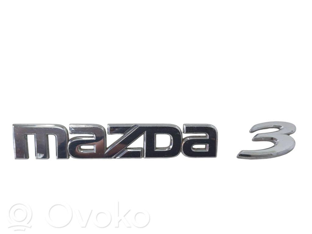 Mazda 3 I Emblemat / Znaczek tylny / Litery modelu 