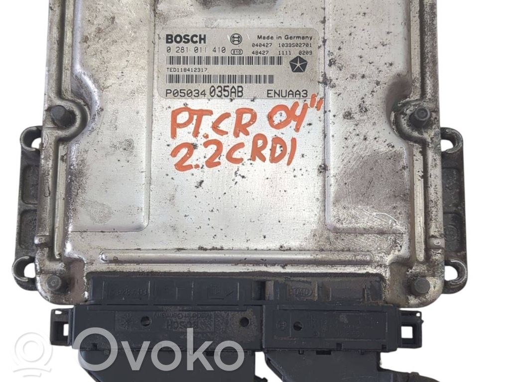 Engine control unit/module   0281011410,1039S02701,P05034035AB,ENUAA3